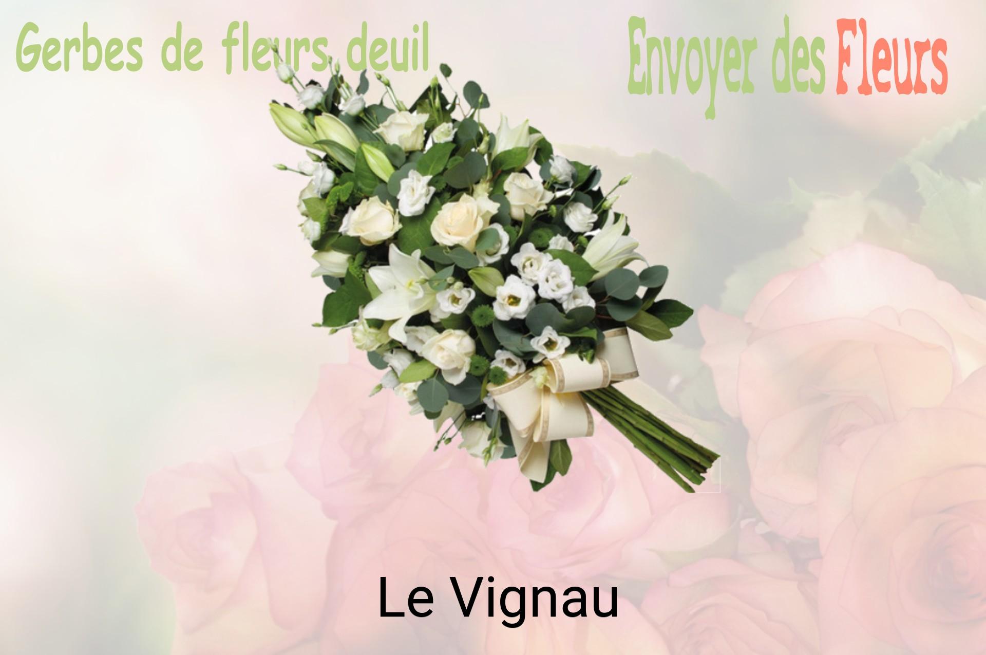 Gerbe de fleurs de deuil livrée à Le Vignau